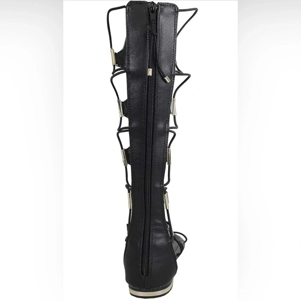 YOKI Women's Anya-50 Sport Gladiator Sandal, Black 9